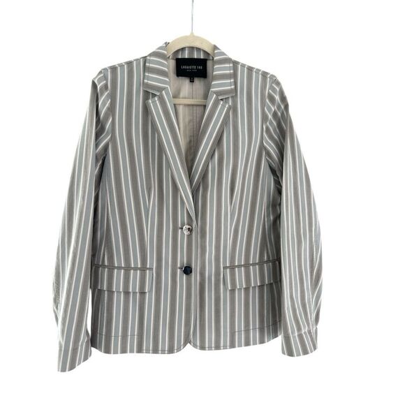 Lafayette 148 New York Vangie Striped Blazer - Picture 8 of 9